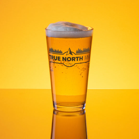 True North Minnesota - Shaker pint glass