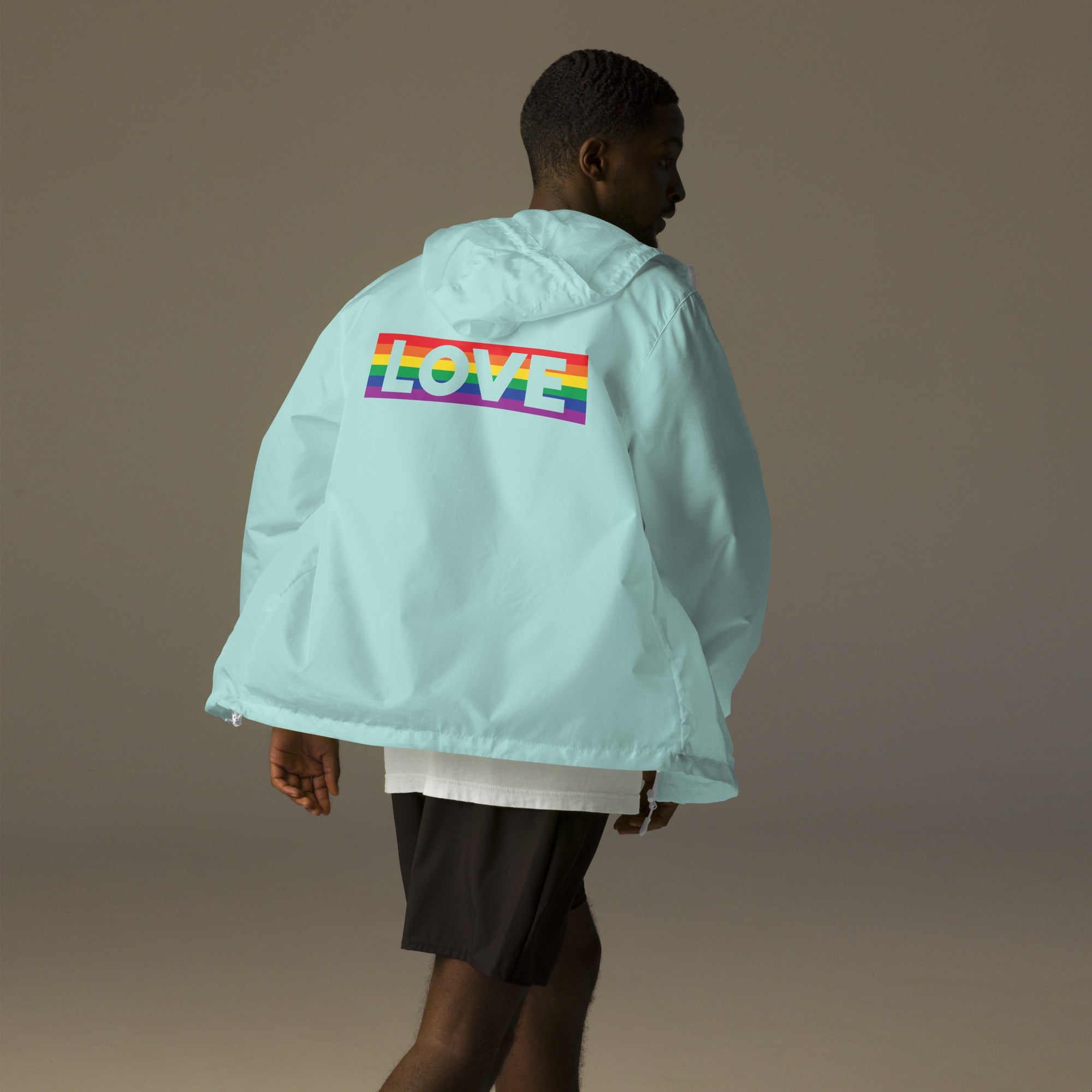 Proud Hearts - Unisex lightweight zip up windbreaker - JosephandMichael