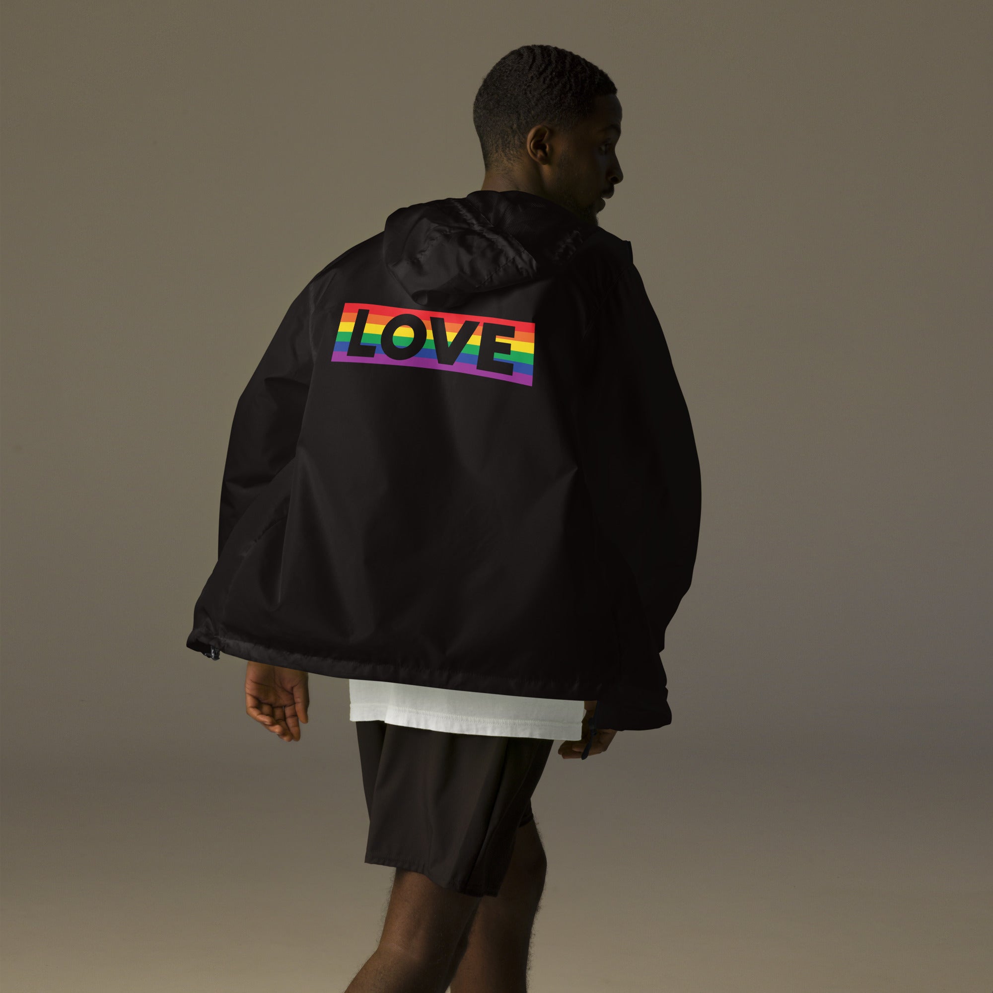Proud Hearts - Unisex lightweight zip up windbreaker - JosephandMichael