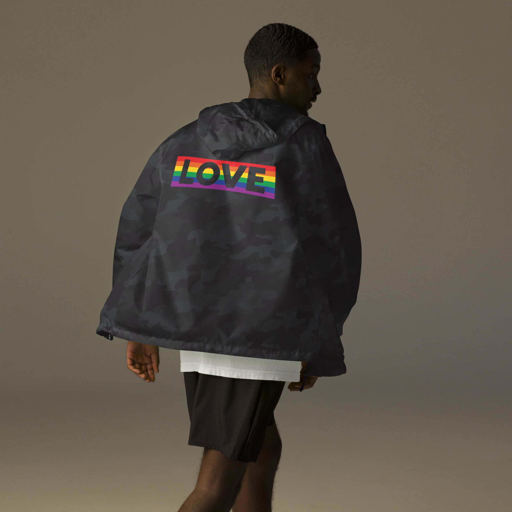Proud Hearts - Unisex lightweight zip up windbreaker - JosephandMichael