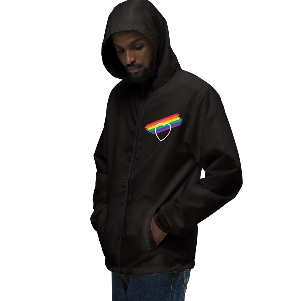 Proud Hearts - Unisex lightweight zip up windbreaker - JosephandMichael