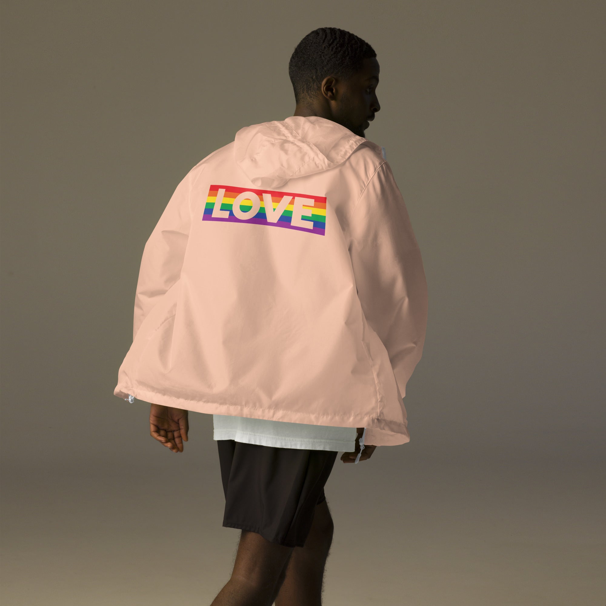 Proud Hearts - Unisex lightweight zip up windbreaker - JosephandMichael