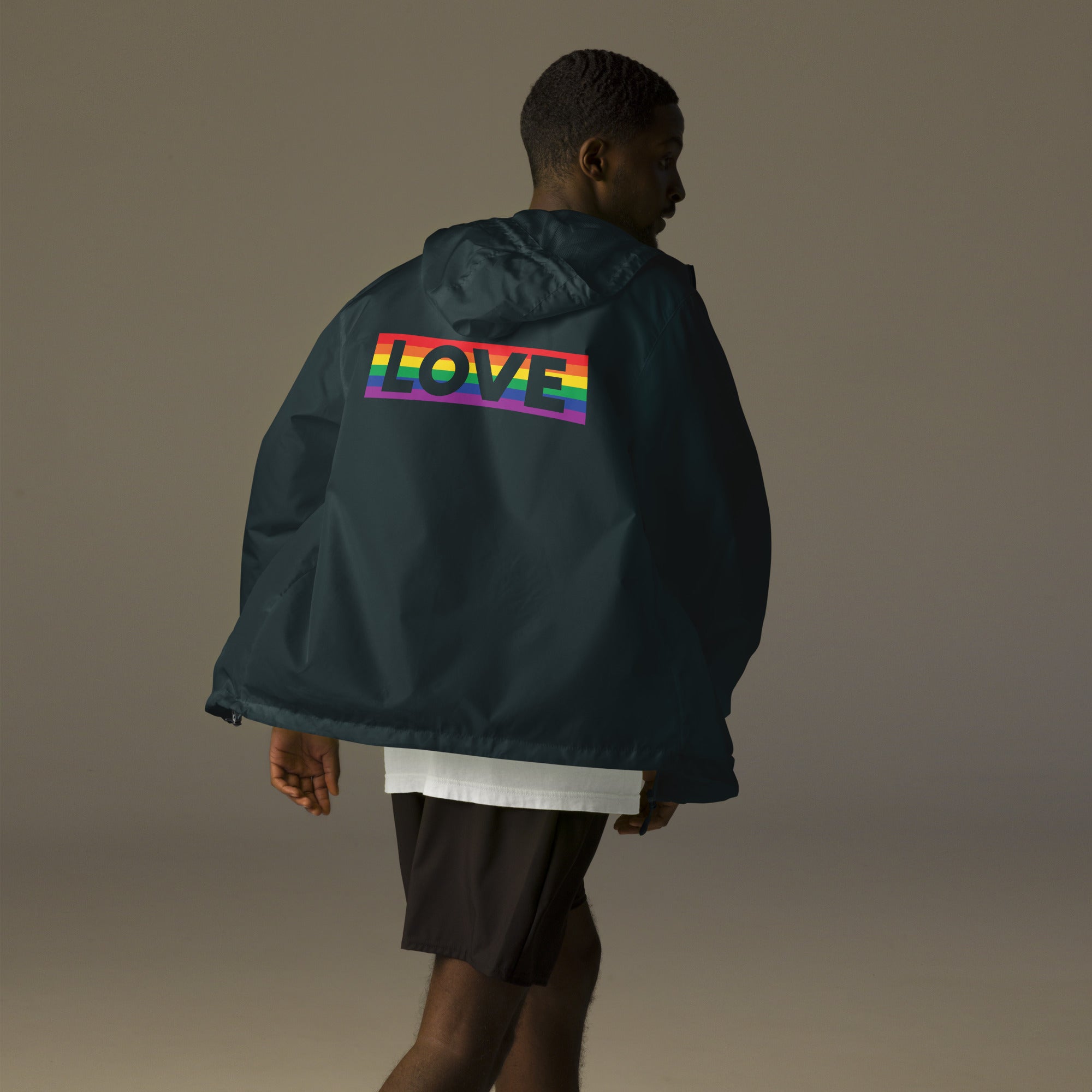 Proud Hearts - Unisex lightweight zip up windbreaker - JosephandMichael