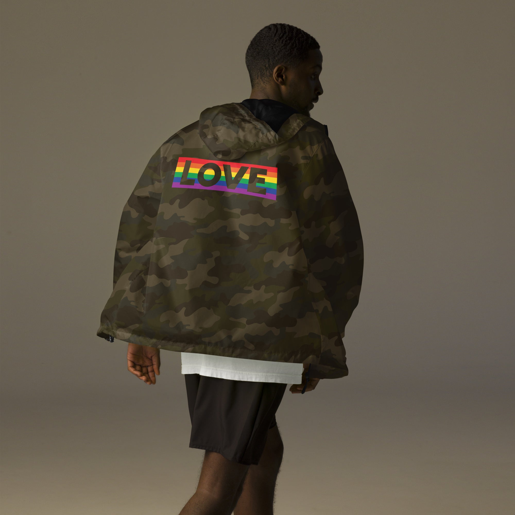 Proud Hearts - Unisex lightweight zip up windbreaker - JosephandMichael