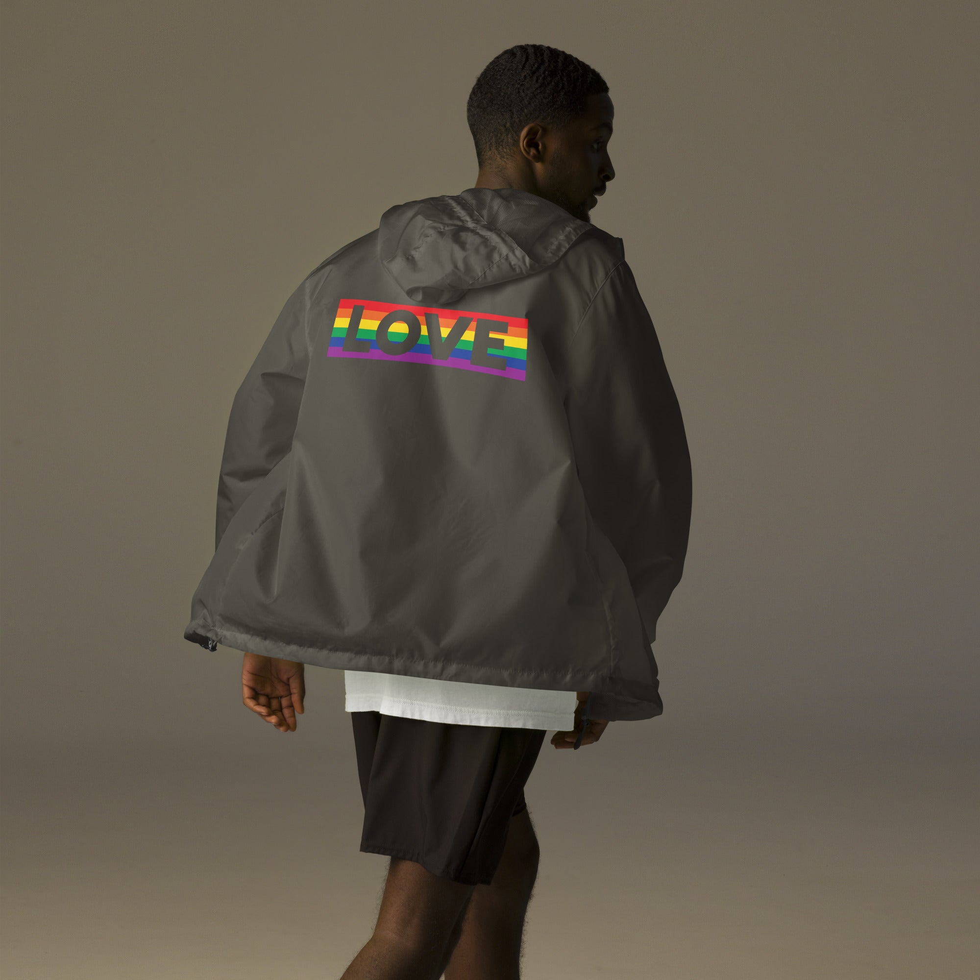 Proud Hearts - Unisex lightweight zip up windbreaker - JosephandMichael