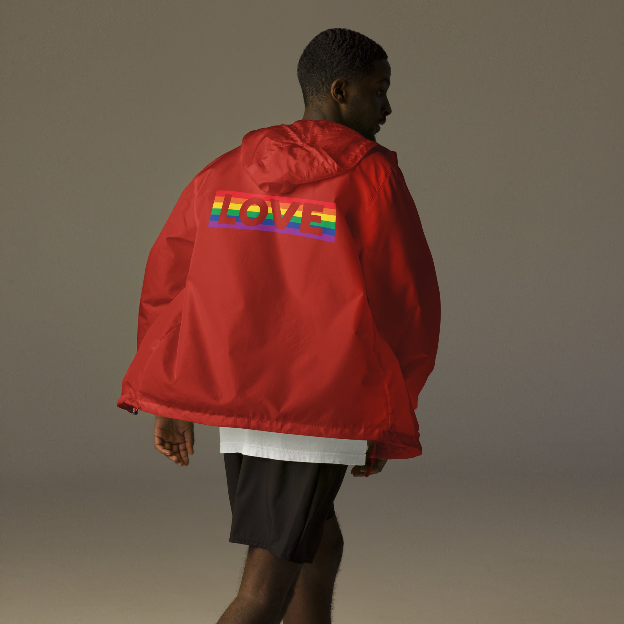 Proud Hearts - Unisex lightweight zip up windbreaker - JosephandMichael