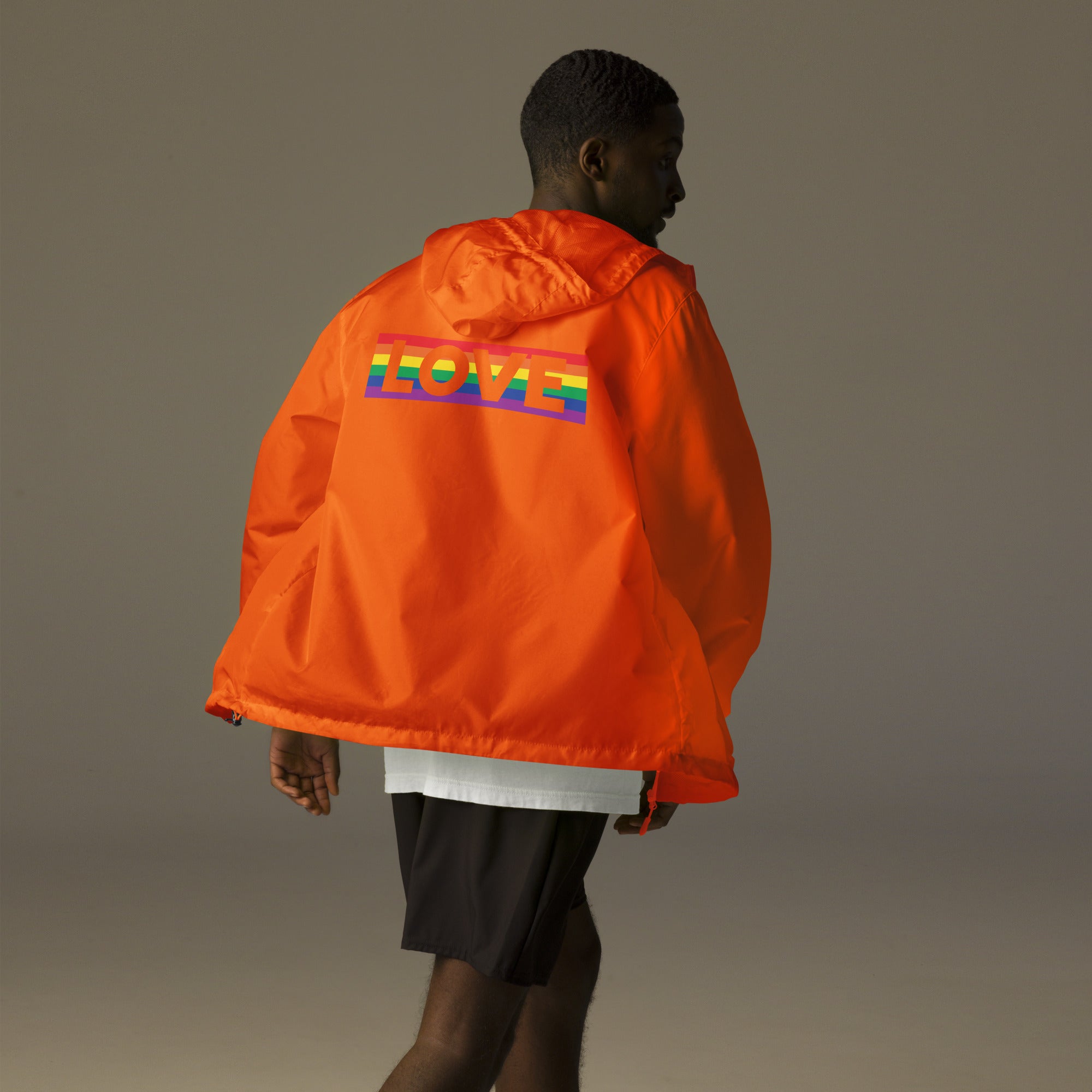 Proud Hearts - Unisex lightweight zip up windbreaker - JosephandMichael