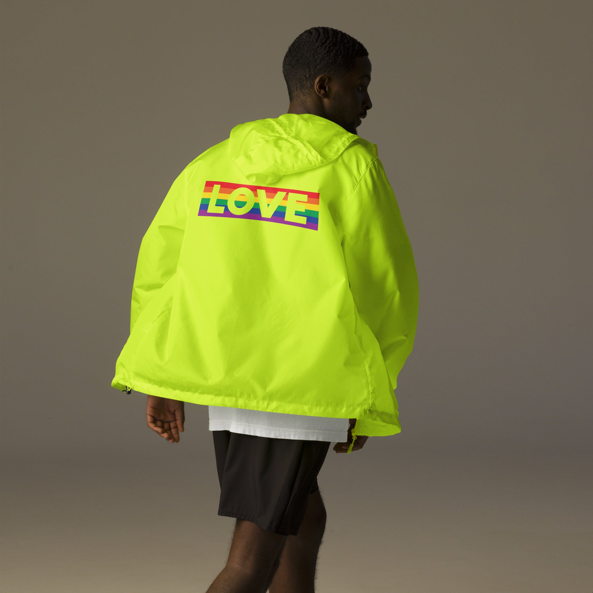 Proud Hearts - Unisex lightweight zip up windbreaker - JosephandMichael