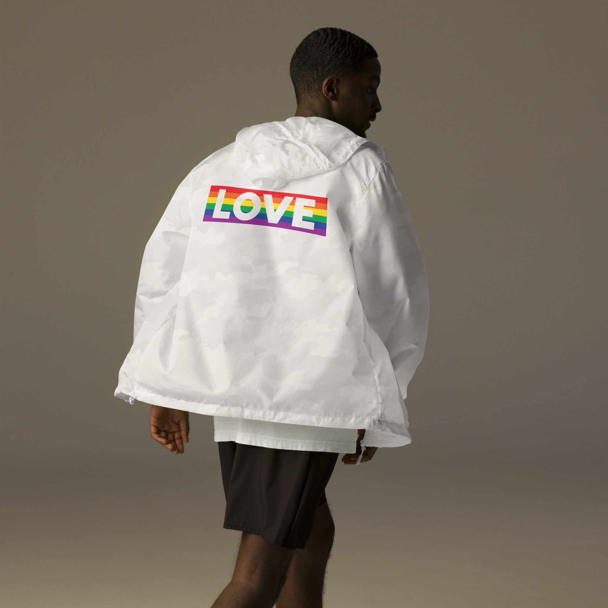 Proud Hearts - Unisex lightweight zip up windbreaker - JosephandMichael